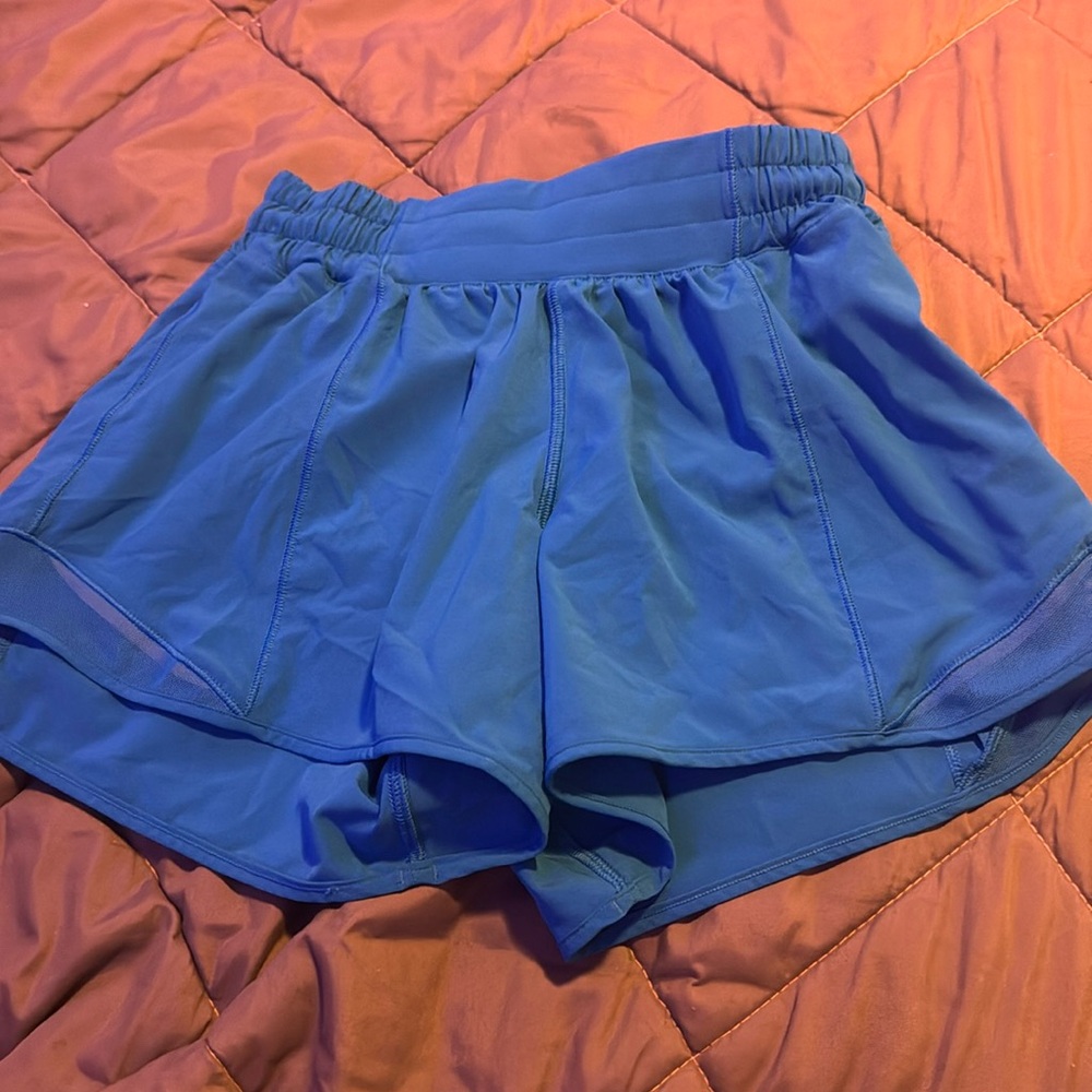 Lululemon poolside blue hotty hot shorts